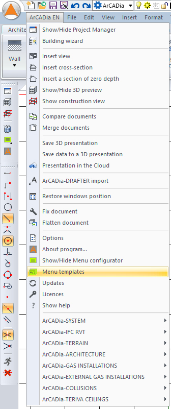 Changing the ARCADIA 11 Interface Changing the ARCADIA 11 Interface