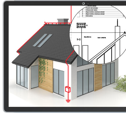ArCADia-Lightning Protection Installations – 3D lightning rod placement on building model
